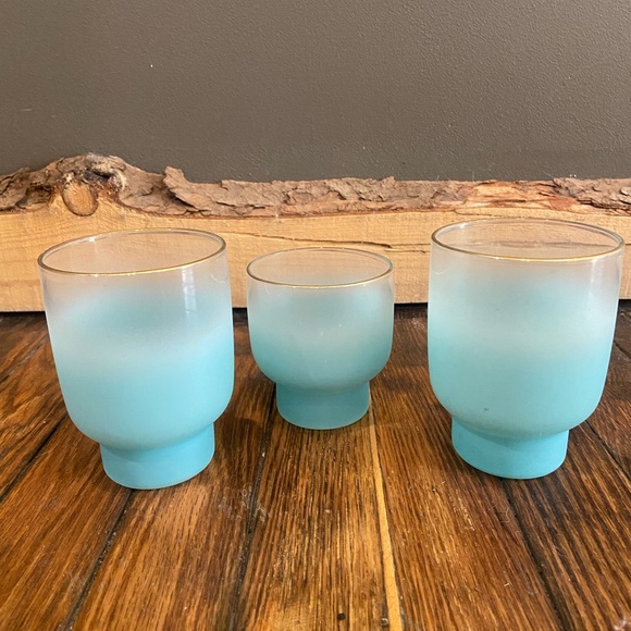 Vintage Dining Mid Century Modern Glasses Blendo Juice Glasses